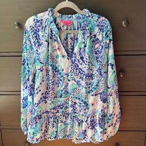 Lilly Pulitzer Long Sleeve Top, Size L